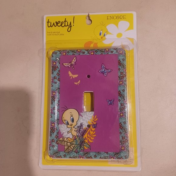 2007 Tweety Looney Tunes Encore Ceramic Wall Switch Cover NEW - Picture 2 of 4